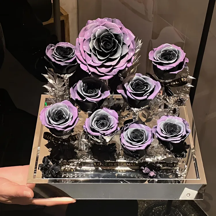 七夕情人节送女朋友老婆仪式感温馨创意玫瑰花摆件送女生生日礼物