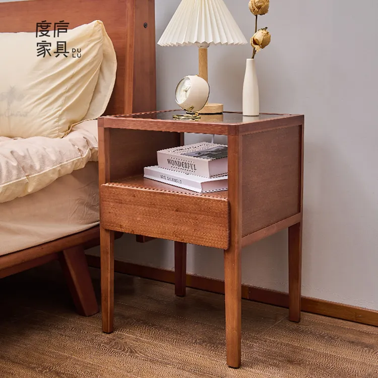 度庐波特兰床头柜迷你简约轻奢家用置物简易客厅边柜卧室床边柜