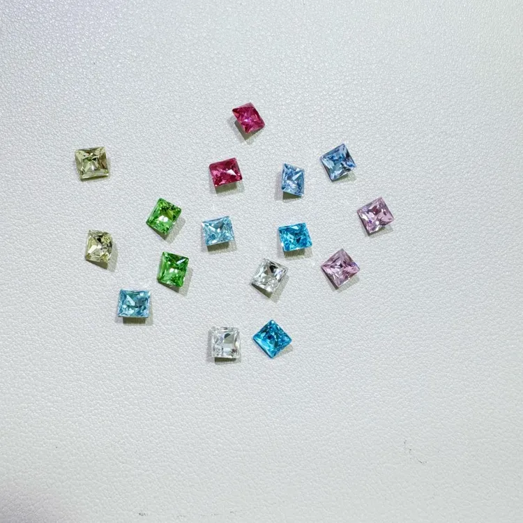 东洲水晶【正方尖角系列】多切面尖底美甲钻超闪穿戴甲配饰DIY饰品