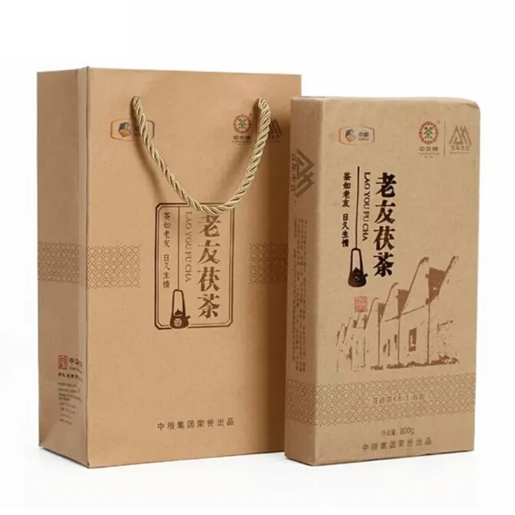 中茶中茶2019老友茯砖茶 安化黑茶