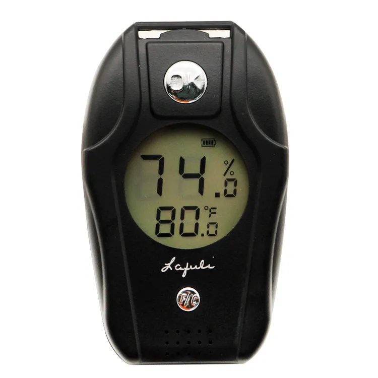 LAFULI包邮 插入式雪茄湿度计 探针式雪茄内部湿度测量仪温湿度计