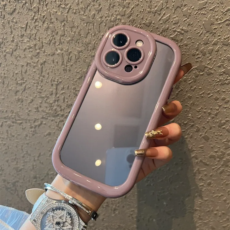泡芙壳适用苹果iphone15/14promax透明全包防摔高级感创意手机壳 
