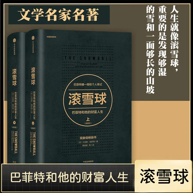 【汇成书苑-AI】滚雪球：巴菲特和他的财富人生（套装2册）