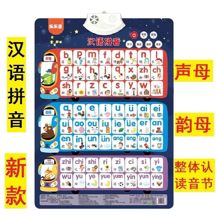 汉语拼音有声挂图点读发音早教场景声母韵母整体认读音节学习神器