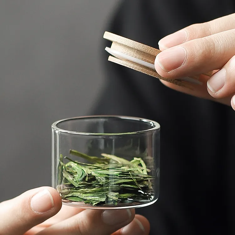 随身旅行迷你便携小罐玻璃小茶叶罐密封罐小号差旅茶叶分装瓶空罐