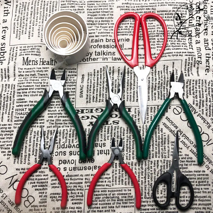 小熊 花杆打弯神器 套筒手工斜嘴钳水口钳尖嘴钳diy麻绳编织 工具