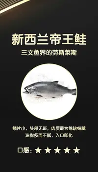 【大李老陈】新西兰帝王鲑进口高级三文鱼刺身(现称重No退No换