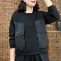秋装新款欧货潮流百搭个性大口袋卫衣