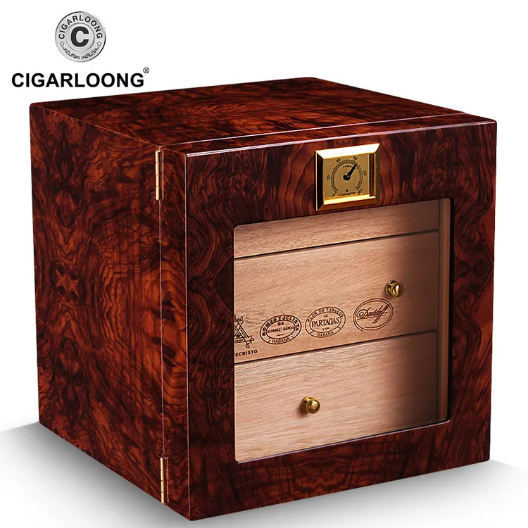 CIGARLOONG茄龙雪茄盒保湿箱子保湿盒雪茄盒套装大号雪松木烟盒