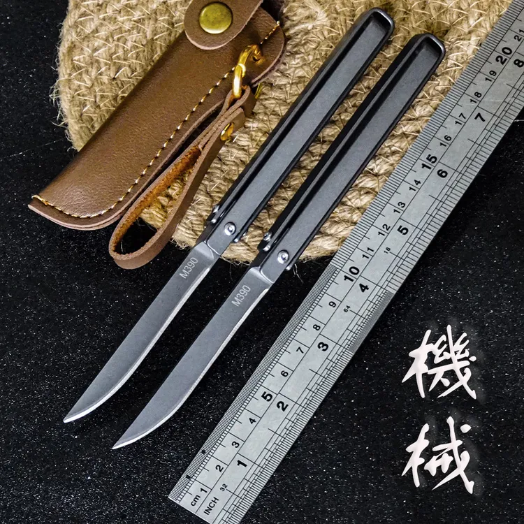 360度旋转折叠小刀带皮套不锈钢水果刀便携拆箱野外生存削皮刀