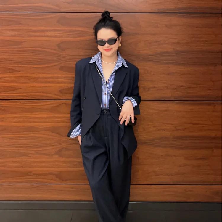 【惠姐私服】秋季新款气质时尚港风设计感高级小众通勤西服  82221