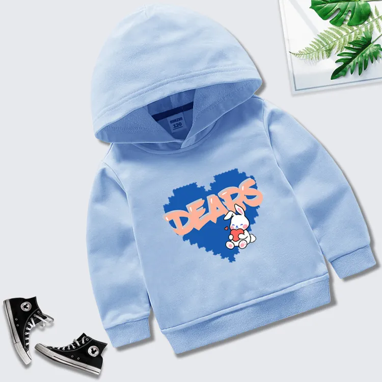 儿童连帽卫衣春秋2025新款潮流时尚外套男女童纯棉套头衫运动洋气