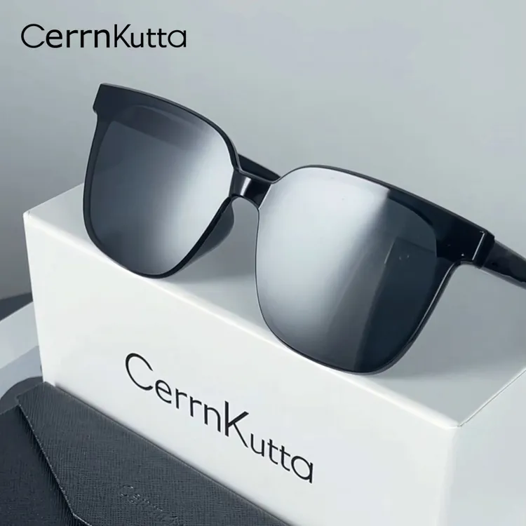 CerrnKutta第五代一体男女时尚高清太阳镜防紫外线遮阳方墨镜商品图