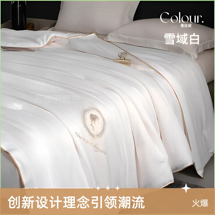 正宗桐乡手工蚕丝被四季通用保暖春秋学生家用空调被高档双人被子