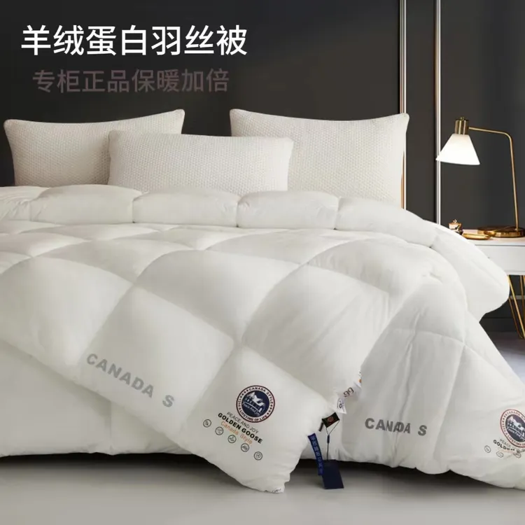 五星级冰岛绒羽丝蛋白被子秋冬款蓬松柔软宿舍民宿太空被家用棉被
