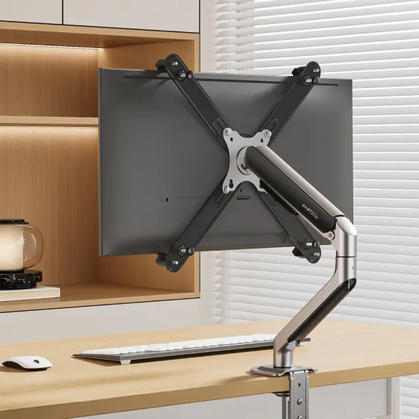 Brateck/北弧E350+APE21无背孔显示器无孔适用显示器支架机械臂