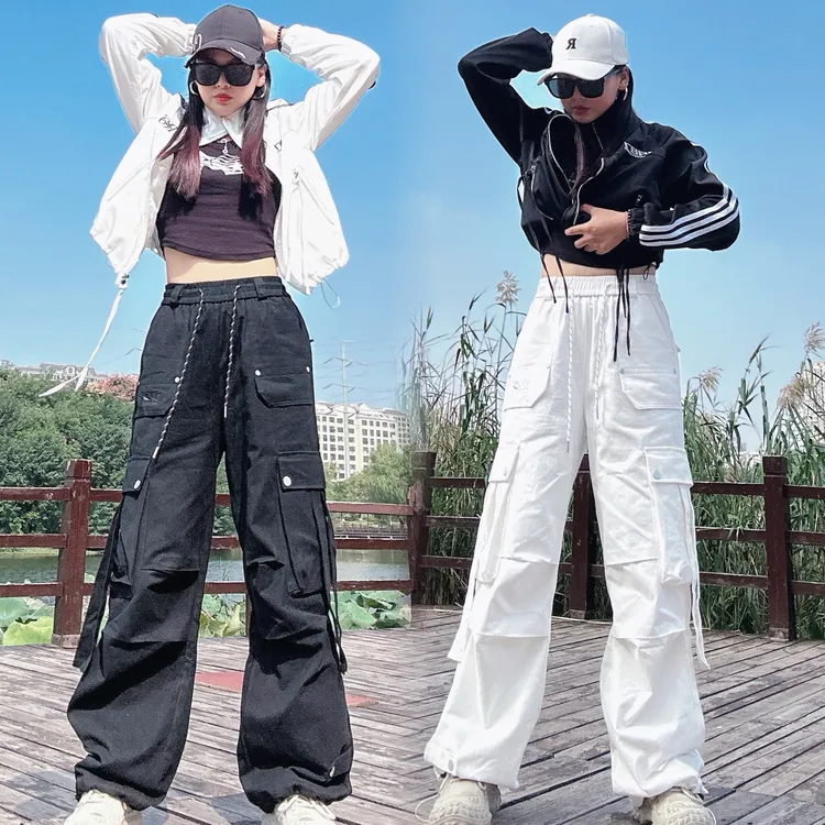 106松紧腰男女同款裤子直筒广场舞，曳舞都可以穿小齐阔腿宽松休闲