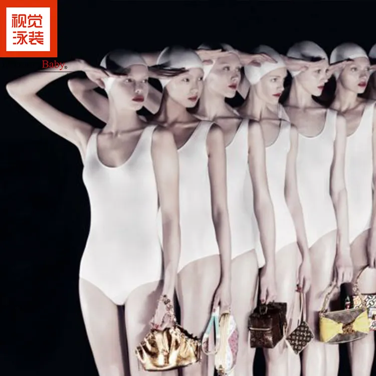 MEMORYBABY欧美度假风宽肩带性感露背遮肚显瘦包臀三角连体复古女