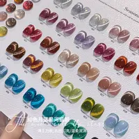 蜜糖美甲月落星河猫眼甲油胶2025新款流行显白色胶套装美甲店专用