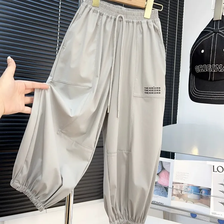 童装2024新款男童中大童休闲裤夏季薄款运动裤儿童防蚊裤宽松百搭