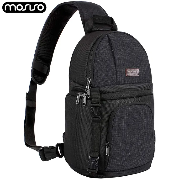 IMOSISO户外数码便携相机包胸包斜挎小巧轻便背包佳能富士高颜值