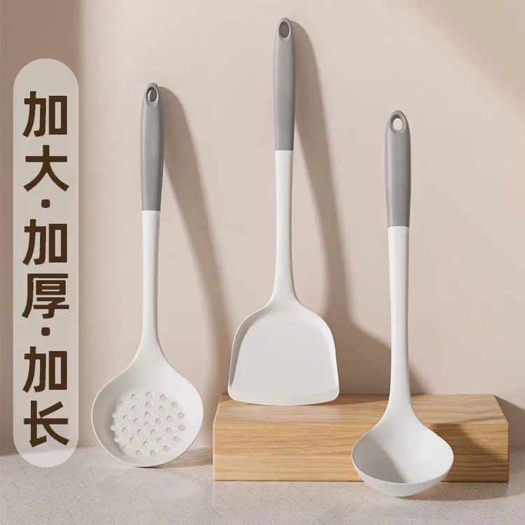 食品级加长加大硅胶铲子不粘锅专用锅铲耐高温护锅家用炒菜铲汤勺
