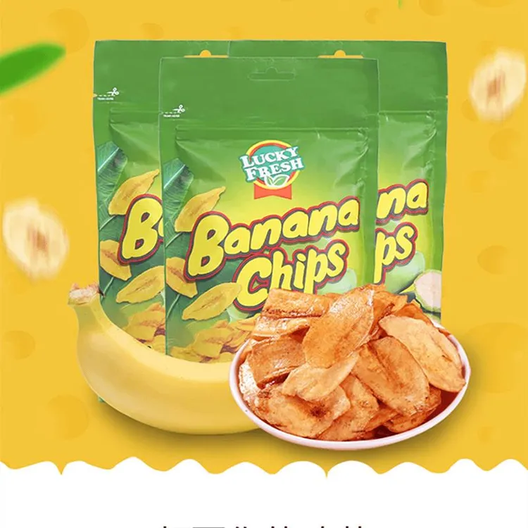 原菲律宾UCKYFRESH纳菲琪香蕉片休闲香蕉果干特产零食