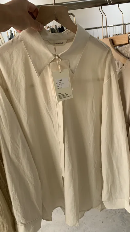 衬衫简约纯色休闲舒适