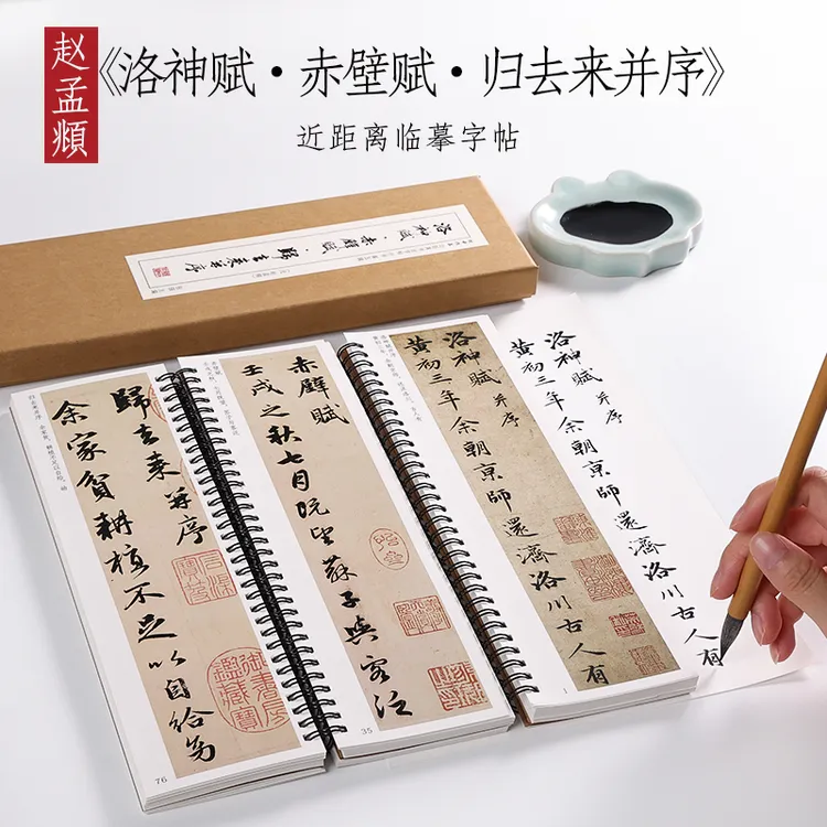 纸中作乐 赵孟頫洛神赋并序行书字帖小楷放大本毛笔临摹书法