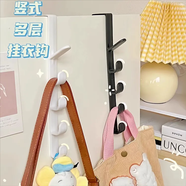宿舍衣柜挂钩挂包帽子衣服门后壁挂墙上免打孔衣架挂架神器置物架