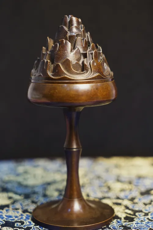 精美铜器博山炉点熏香盘香沉香薰炉做工精致