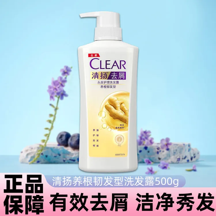 清扬去屑洗发水到手500g养根韧发有效护发防断发大瓶装清洁保湿