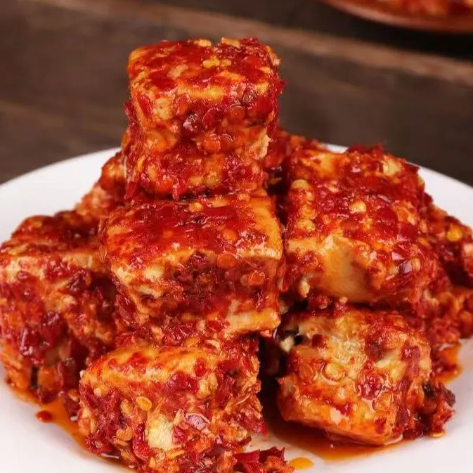 现拌【建议收到15天后再吃】湖南白溪特产传统手工霉豆腐香辣拌饭菜商品图