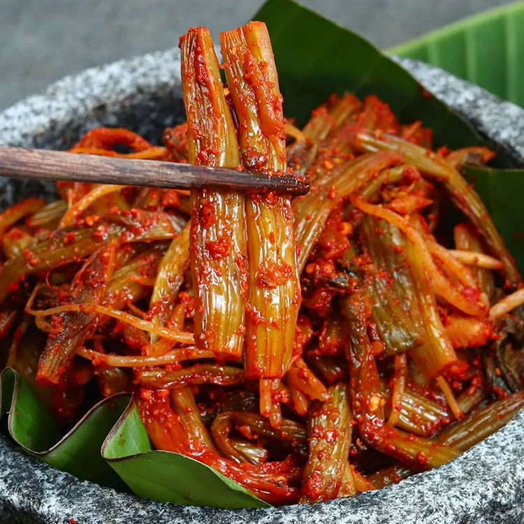 云南德宏傣味辣腌菜无糖腌菜傣族特色酸菜辣泡咸菜下饭袋装开胃菜