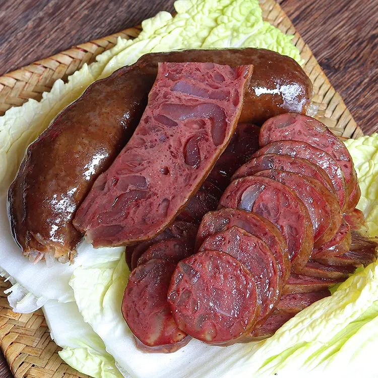 云南手工香肠豆腐肠保山施甸土猪风干腊肉肠灌肠农家血肠500克