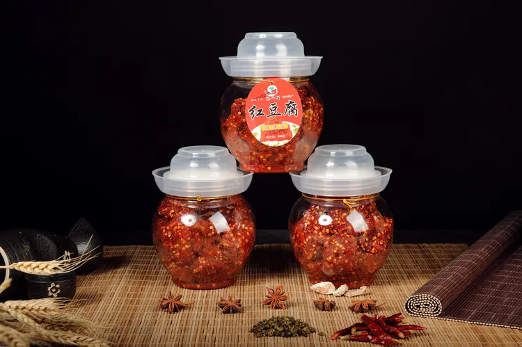 胡二娃宜宾沙河特产500克麻辣红霉豆腐豆腐乳500克下饭开胃