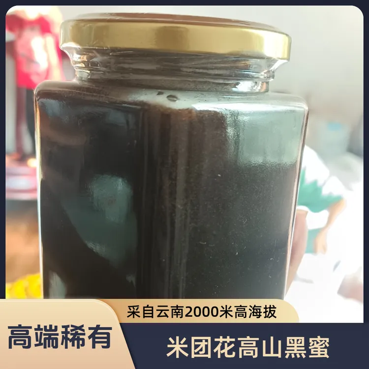 云南野生高山黑蜜 富含花青素 蜜蜂采自2000米高海拔米团花酿制