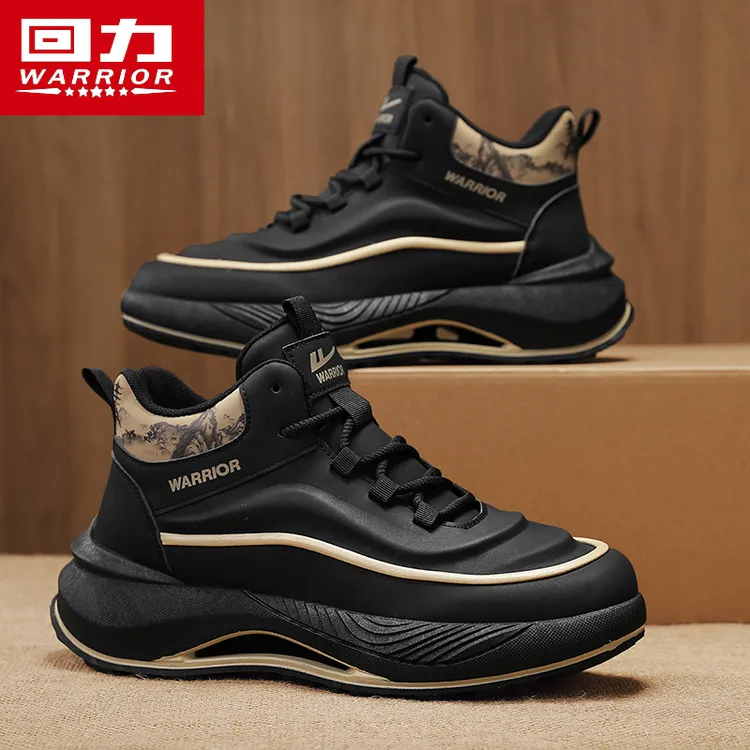 【加绒厚可选】回力运动男鞋冬季2025新款减震跑步休闲鞋子厚底增高男士小白潮鞋