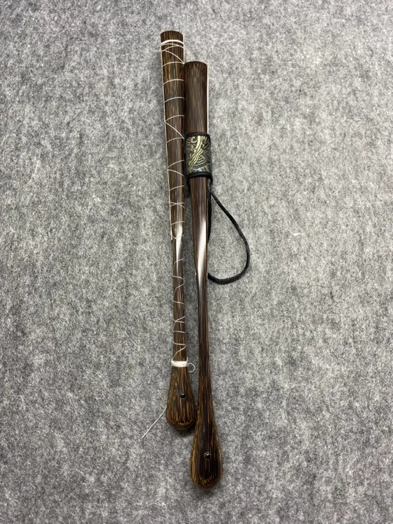 文玩折扇9.5寸全棕大水滴/大茄头18方 配苏工扇面 排口2cm