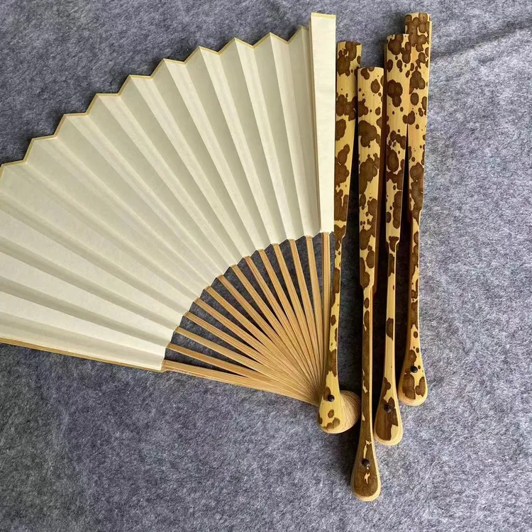 文玩折扇7-9.5寸梅妃大水滴18方排口2.0  配苏工扇面