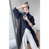 A美洋MEIYANG 魔法口袋外套 定制平纹双层|酷飒简约中长款风衣