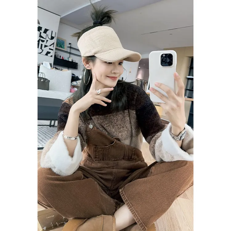 美洋MEIYANG 爱豆针织帽 别出心裁空顶时髦洋气鸭舌帽时尚休闲