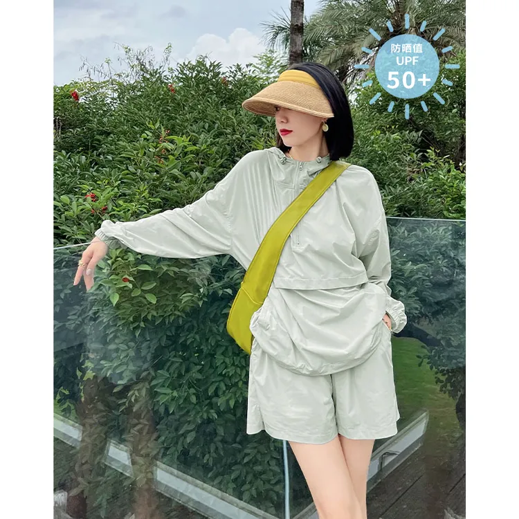 A美洋MEIYANG薄荷之夏百搭防薄荷曼波运动时尚轻薄透气防晒上衣