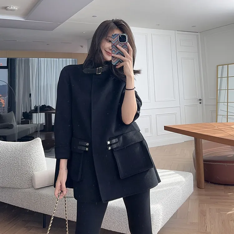 A【现货】美洋MEIYANG 大都会宽松风衣外套斗篷双面防风版|摩登通勤