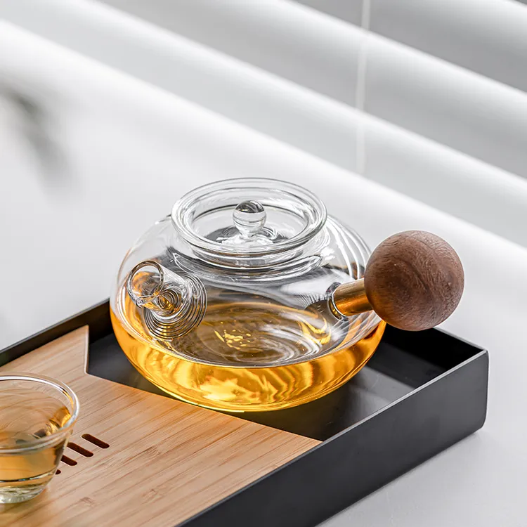 土焱传星球壶侧把煮茶器套装茶具烧水壶耐高温玻璃茶壶泡茶单壶
