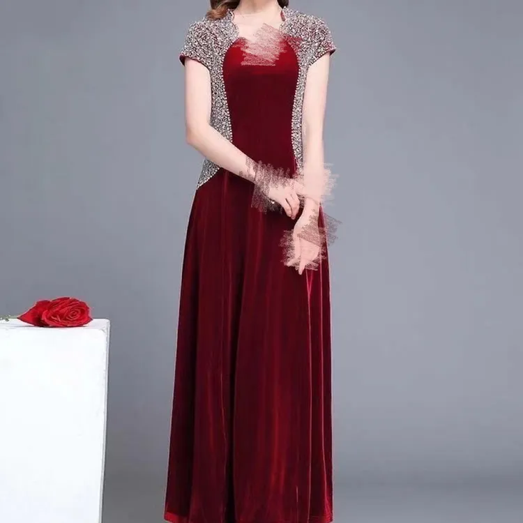 02新款钻饰修身大码时尚洋气女装