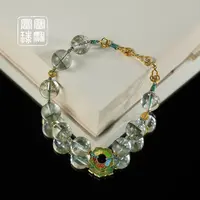 【恭喜发财】富富珠宝 水晶18k金气质手链（天然珠宝多样性发）