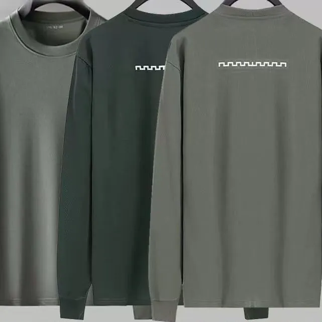 正品（长袖）不加绒款圆领衫吸汗透气耐用