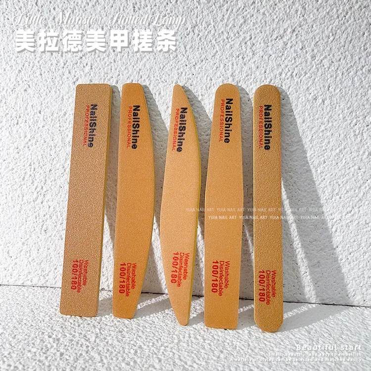 美拉德美甲搓条可水洗专业套装耐用超薄修型专用海绵小搓条打磨条