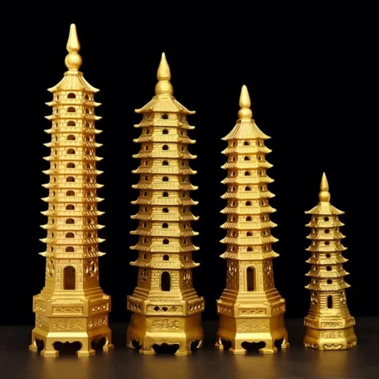 黄铜文昌塔学业事业书房桌面工艺品高档创意摆件学生家用